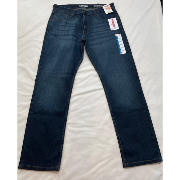 NWT Men's Wrangler Athletic-Fit Stretch Jeans Size 34x30 - Picture 5 of 9